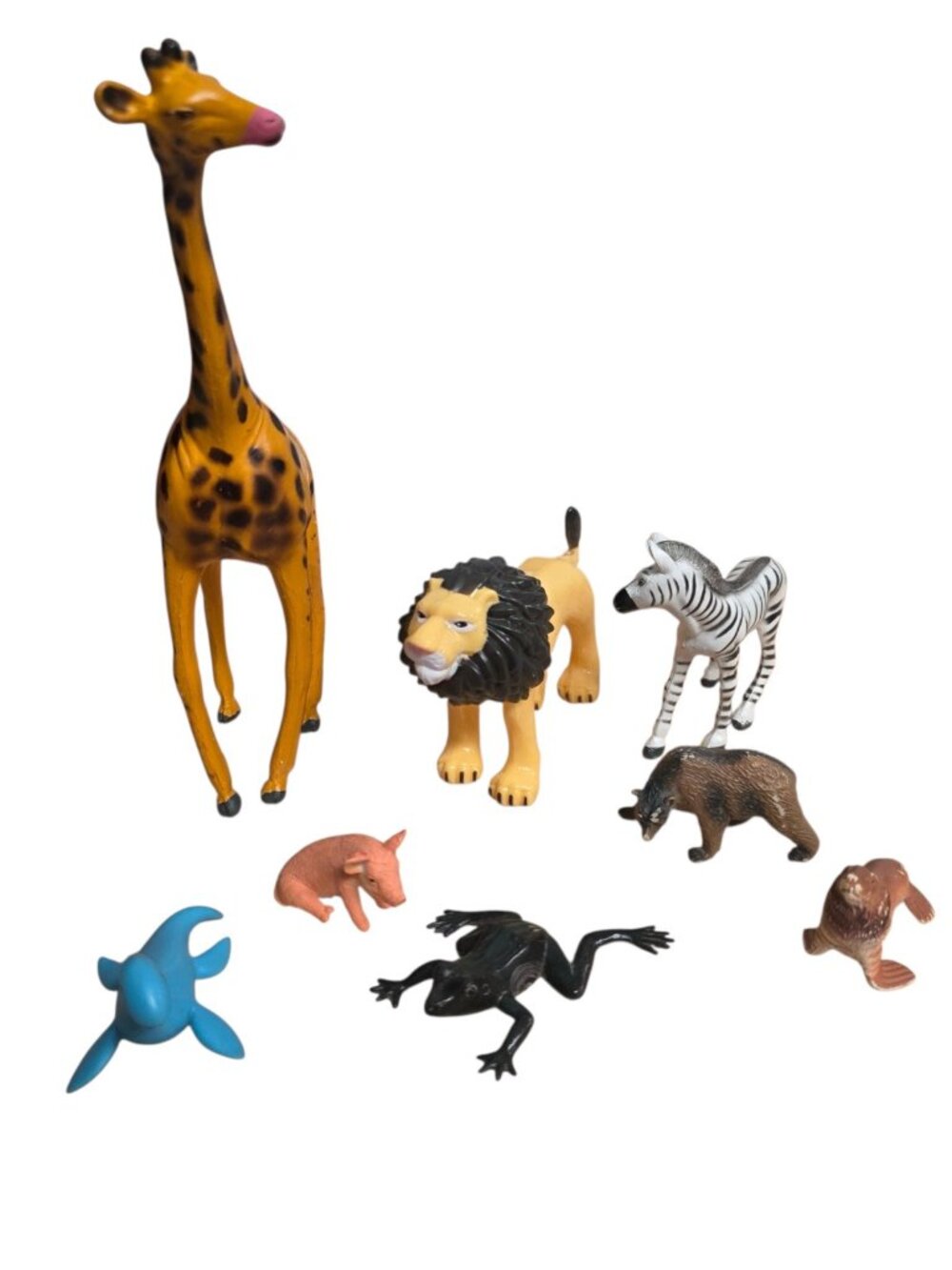 Safari Animals Plastic Set Of 8 Piece Various